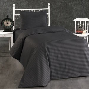 Alena Home Pamuklu Otel Serisi (Lastikli Çarşaflı) Çizgili Tek Kişilik Nevresim Takımı