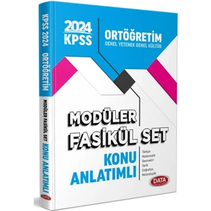 Data Yayınları 2024 KPSS Ortaöğretim Konu Anlatımlı Modüler Fasikül Set