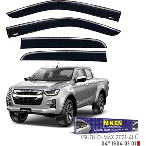 Isuzu dmax cam rüzgarlığı kromlu 2021+ niken