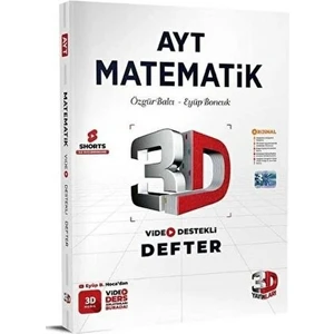 3D Yayınları AYT Matematik Video Destekli Defter
