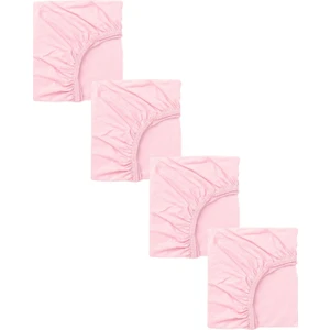 4'lü Pamuklu ve Lastikli Penye Bebek Çarşafı