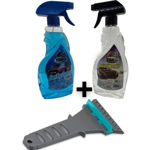 Luti Concept Oto Cam Buz Çözücü 500ML + Araç Buğu Önleyici 500ML Araç Sprey + Araba Buz Kazıyıcı Oto 3’lü Kış Set