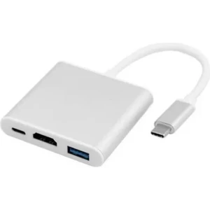 3 In 1 Type-C To Hdmı USB 3.0 Çevirici Dönüştürücü Adaptör 4K
