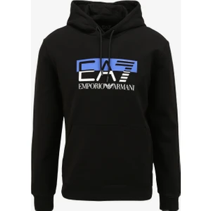 Ea7 Kapüşon Yaka Siyah Erkek Sweatshirt 6RPM02PJ07Z1200