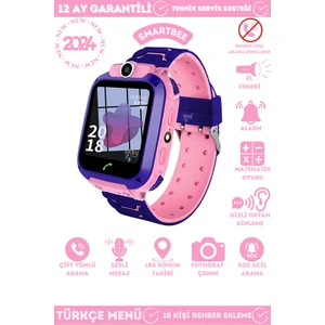 SmartBee Q12 Akıllı Çocuk Takip Saati Sim Kartlı Arama, Kameralı, Gizli Dinleme Özellikli