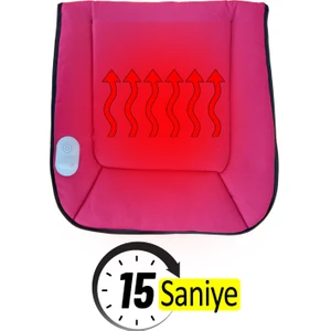 Jel Isıtmalı Oto Koltuk Minderi - Oto Koltuk Isıtıcı - Isıtmalı Minder - 15 Saniyede 50 Derece Koltuk Isıtma Minderi
