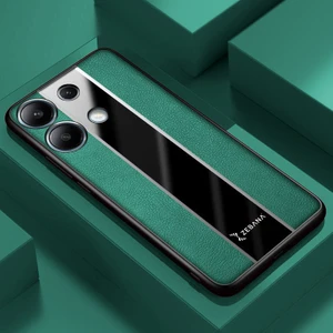 Xiaomi Poco X6 Uyumlu Kılıf Zebana Premium Deri Kılıf Yeşil