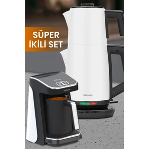 Süt Beyaz Elektrikli Mutfak Çeyiz Seti 2 Li Evlilik Paketi