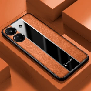 Xiaomi Redmi 13C Uyumlu Kılıf Premium Deri Kılıf Kahverengi