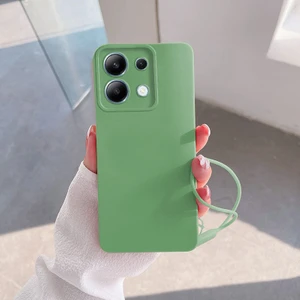 Xiaomi Poco X6 Uyumlu Kılıf Zebana Love Yumuşak Silikon Kılıf Açık Yeşil