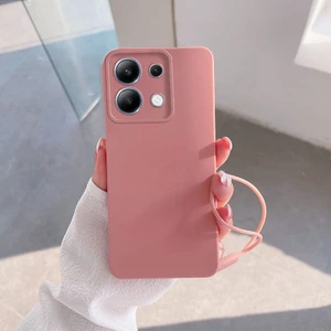 Xiaomi Poco X6 Uyumlu Kılıf Zebana Love Yumuşak Silikon Kılıf Pembe