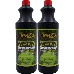 Neon %50 Cilalı Fırçasız Oto Şampuanı 1 Lt 2 Adet