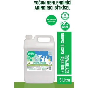 %100 Doğal Sıvı Kastil Sabun Zeytinyağlı Yoğun Nemlendirici Bitkisel Vegan 5000 ml