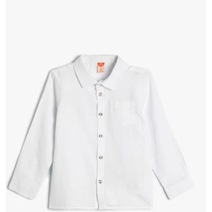 Basic Gömlek Uzun Kollu Düğmeli Pamuklu