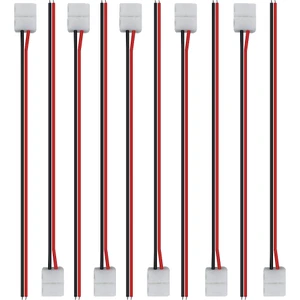 50 Adet LED Bant Konektörü 2pin LED Şerit Aksesuarları Konnektörleri 8mm 2835 3528 5050 5730 5630 Smd LED Şerit (Yurt Dışından)