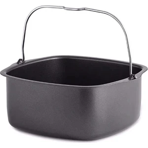 Kare Yapışmaz Kek Kalıbı Fırın Tepsisi Tava Kavurma Yüksek Sıcaklığa Dayanıklı Anti-Pas Sepeti Bakeware Hava Fritöz (Yurt Dışından)