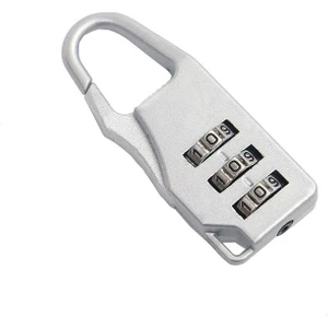 Weather Forecast 3 Hane 20 mm Şifreli Sıfırlanabilir Dolap Bagaj Çanta Kilidi Asma Kilit cin537slv