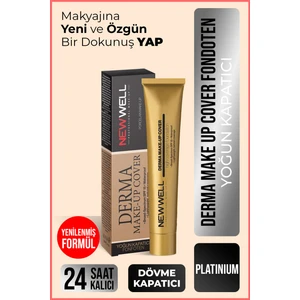 New Well Derma Makeup Cover Yoğun Kapatıcı Fondöten - 05 Platinium