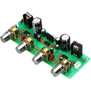 12 V NE4558 Hıfı Preamp Ton Kurulu Bas Tiz Ses Kontrolü Ön Amplifikatör Kartı (Yurt Dışından)