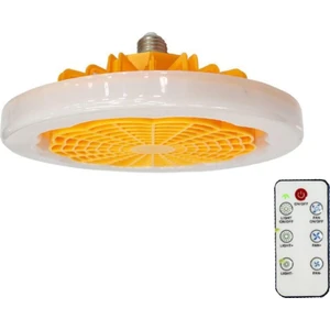 E27 Işık ve Uzaktan Kumandalı Tavan Vantilatörü, Akıllı Fan Işığı, Aydınlatma Fanı, Yatak Odası Mutfak B Için LED Tavan Vantilatörü Lambası (Yurt Dışından)