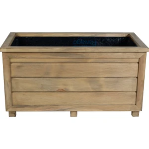 Kaf Ahşap Dekoratif Ahşap Saksı - Uzun