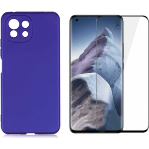Xiaomi Mi 11 Lite ile Uyumlu Soft Yumuşak Telefon Kılıfı ve 5d Tam Kaplayan Cam Ekran Koruyucu