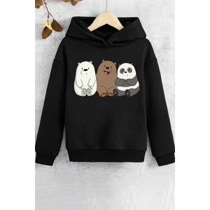 Only Trendwear  Çocuk Kafadar Ayılar Baskılı Sweatshirt