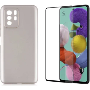 Xiaomi Poco X3 Gt ile Uyumlu Soft Yumuşak Telefon Kılıfı ve 5d Tam Kaplayan Cam Ekran Koruyucu