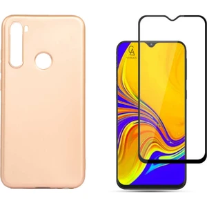 Xiaomi Redmi Note 8 ile Uyumlu Soft Yumuşak Telefon Kılıfı ve 5d Tam Kaplayan Cam Ekran Koruyucu