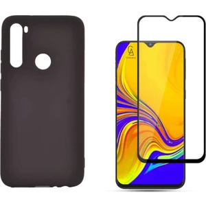 Xiaomi Redmi Note 8 ile Uyumlu Soft Yumuşak Telefon Kılıfı ve 5d Tam Kaplayan Cam Ekran Koruyucu