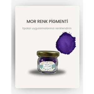 Epoksi Renk Pigmenti Sedefli (Simli) Mor Toz Pigment Boya 10 gr