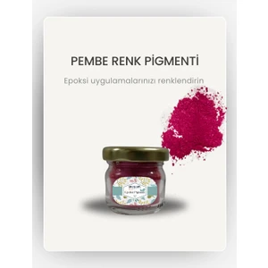 Epoksi Renk Pigmenti Sedefli (Simli) Pembe Toz Pigment Boya 10 gr