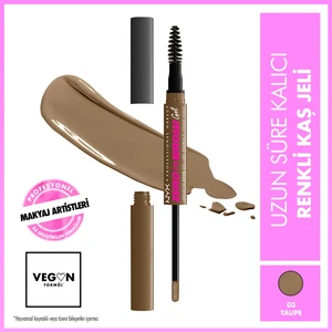 Nyx Professional Makeup Zero To Brow Uzun Süre Kalıcı Kaş Jeli - Taupe