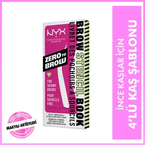 Nyx Professional Makeup Zero To Brow Ince Kaşlar Için Kaş Şablonu - Skinny Brow