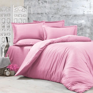 Alena Home Pamuklu Otel Serisi (Lastikli Çarşaflı) Çizgili Çift Kişilik Nevresim Takımı