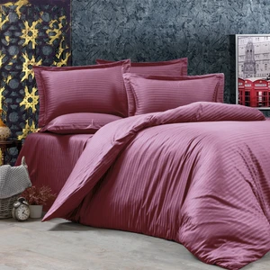 Alena Home Pamuklu Otel Serisi (Lastikli Çarşaflı) Çizgili Çift Kişilik Nevresim Takımı