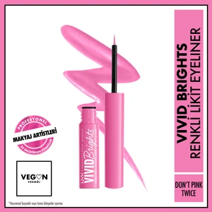 Nyx Professional Makeup Vivid Brights Likit Eyeliner - Don't Pink Twice