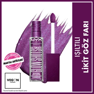 Nyx Professional Makeup Ultimate Glow Shots Işıltılı Likit Göz Farı - 20 Feelin Grape