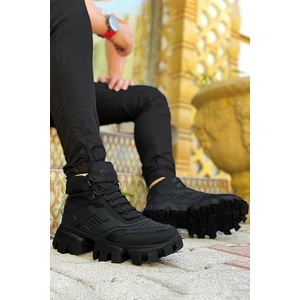 Bay Armedon Kışlık Bot Siyah Dozer Taban Unisex Günlük Spor Bot Su Geçirmez Ünlü