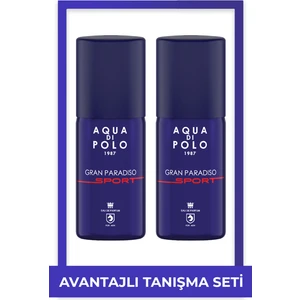 Aqua Di Polo 1987 Gran Paradiso Sport 100 Ml 2'Li Edp Erkek Parfüm
