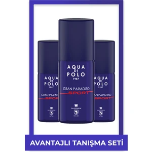 Aqua Di Polo 1987 Gran Paradiso Sport 100 Ml 3'Lü Edp Erkek Parfüm