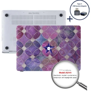 Macbook Pro Kılıf 16 inç A2141 (2019 yılı) ile Uyumlu Flower04