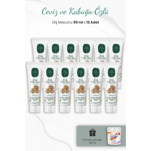 Eyüp Sabri Tuncer Ceviz Ve Kabuğu Diş Macunu 90 Ml X 12 Adet Ve Kulak Çubuğu