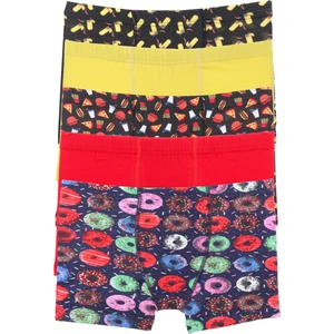 Tom John Erkek Çocuk Boxer 5 Li Paket Garson Likralı Mıxcolor