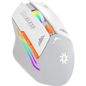 Blackbird Game Center Beyaz Rgb Şarjlı Kablosuz 1600DPI Işıklı Kablosuz Mouse Bwm1