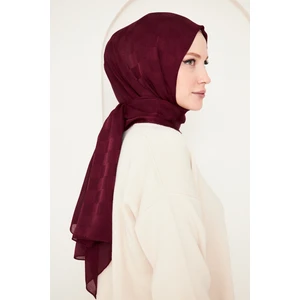 Şehr-i Şal Saka Fashion Dama Desenli Jakarlı Şal