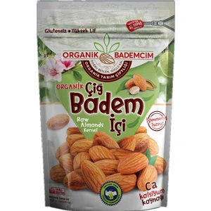 Organik Bademcim Yerli Çiğ Organik Badem 2024 Mahsül  1kg Organik Sertifikalı