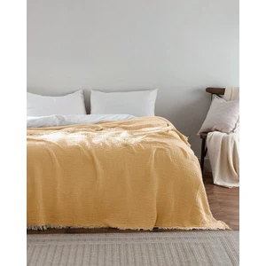 Madame Coco Florinda Tek Kişilik Yatak Örtüsü - Sarı