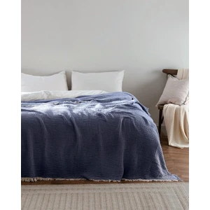 Madame Coco Florinda Tek Kişilik Yatak Örtüsü - Lacivert