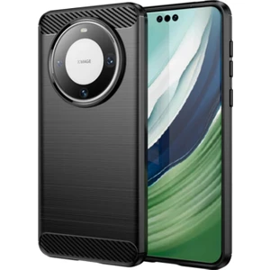Huawei Mate 60 Pro Plus Için Brushed Carbon Fiber Silikon Kılıf